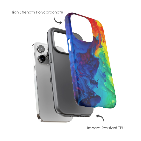 Rainbow Liquid Phone Case - Image 2