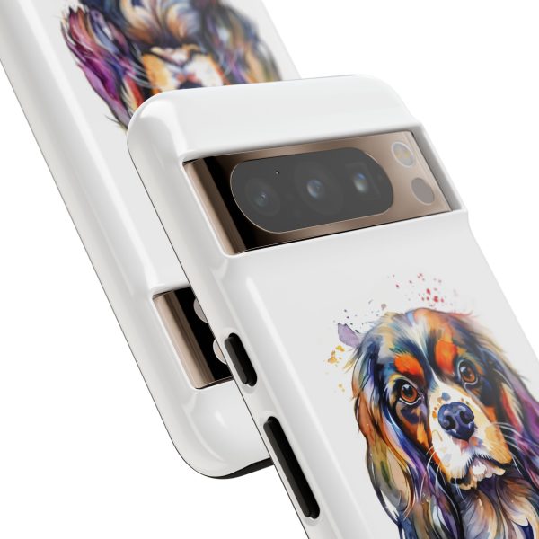 Watercolour Cavalier King Charles Spaniel Dog Phone Case - Image 5