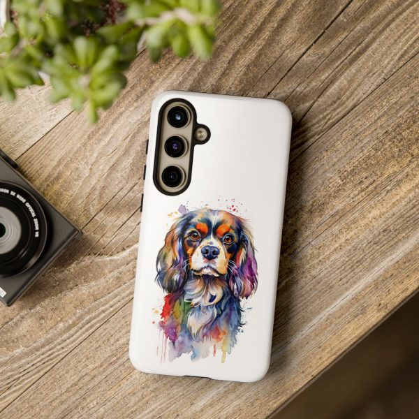 Watercolour Cavalier King Charles Spaniel Dog Phone Case - Image 7